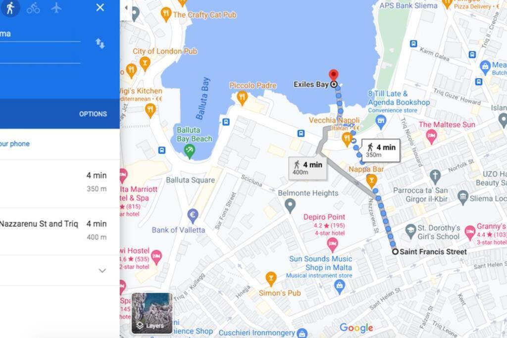 Sliema, Stylish 2 Bedroom Apartment With Parking Exterior foto